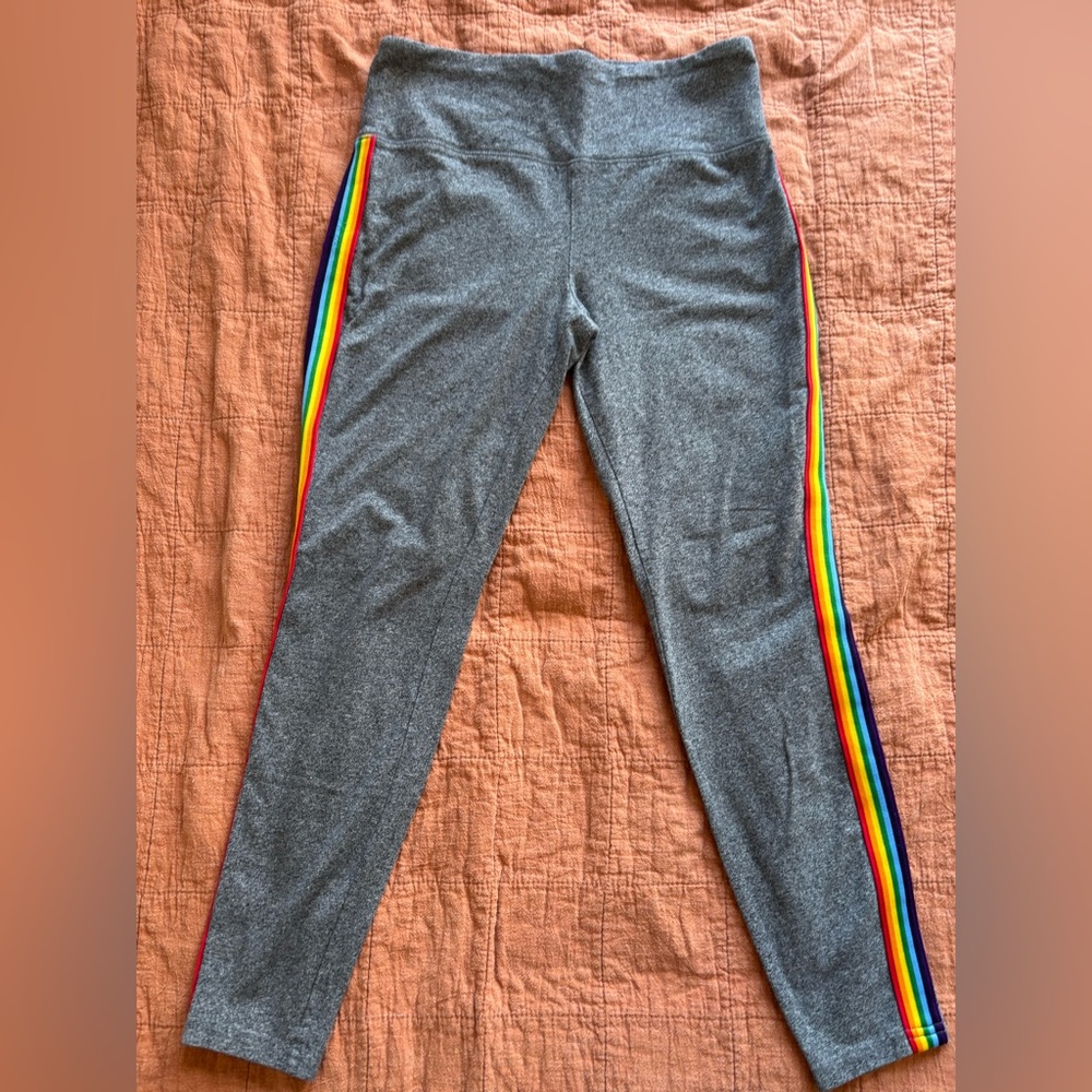 Mossimo Leggings with Rainbow Stripe size small/medium